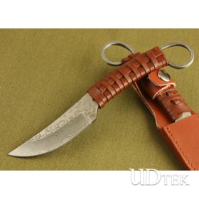 High Quality Leather + Ripe Handle Machete Knife Curved Knife UDTEK01355